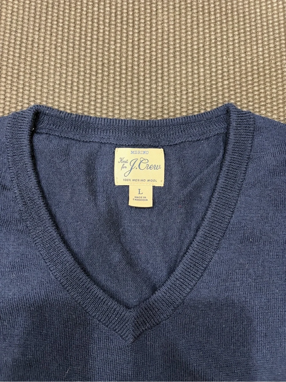 J. Crew Men's V-Neck Sweater in Merino Wool